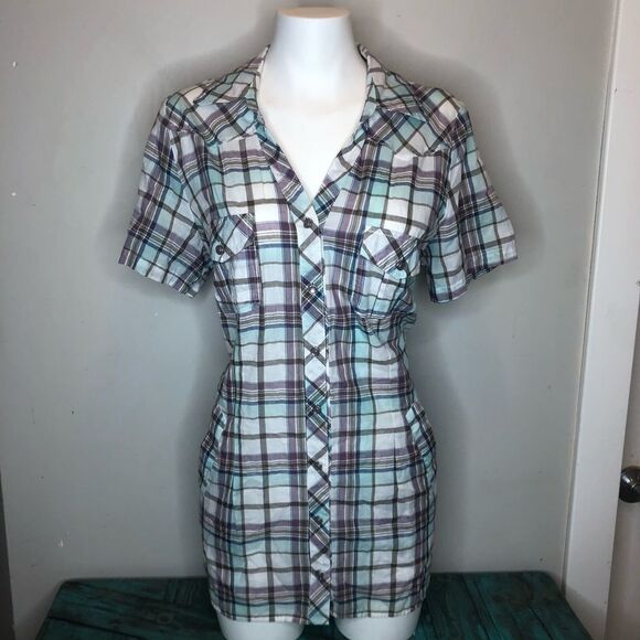 Pennington’s Plaid Button Down shirt Size  XL - Picture 2 of 10